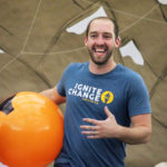 this photo shows the fun energy that Chad Littlefield brings to his Ignite Retreat presentations