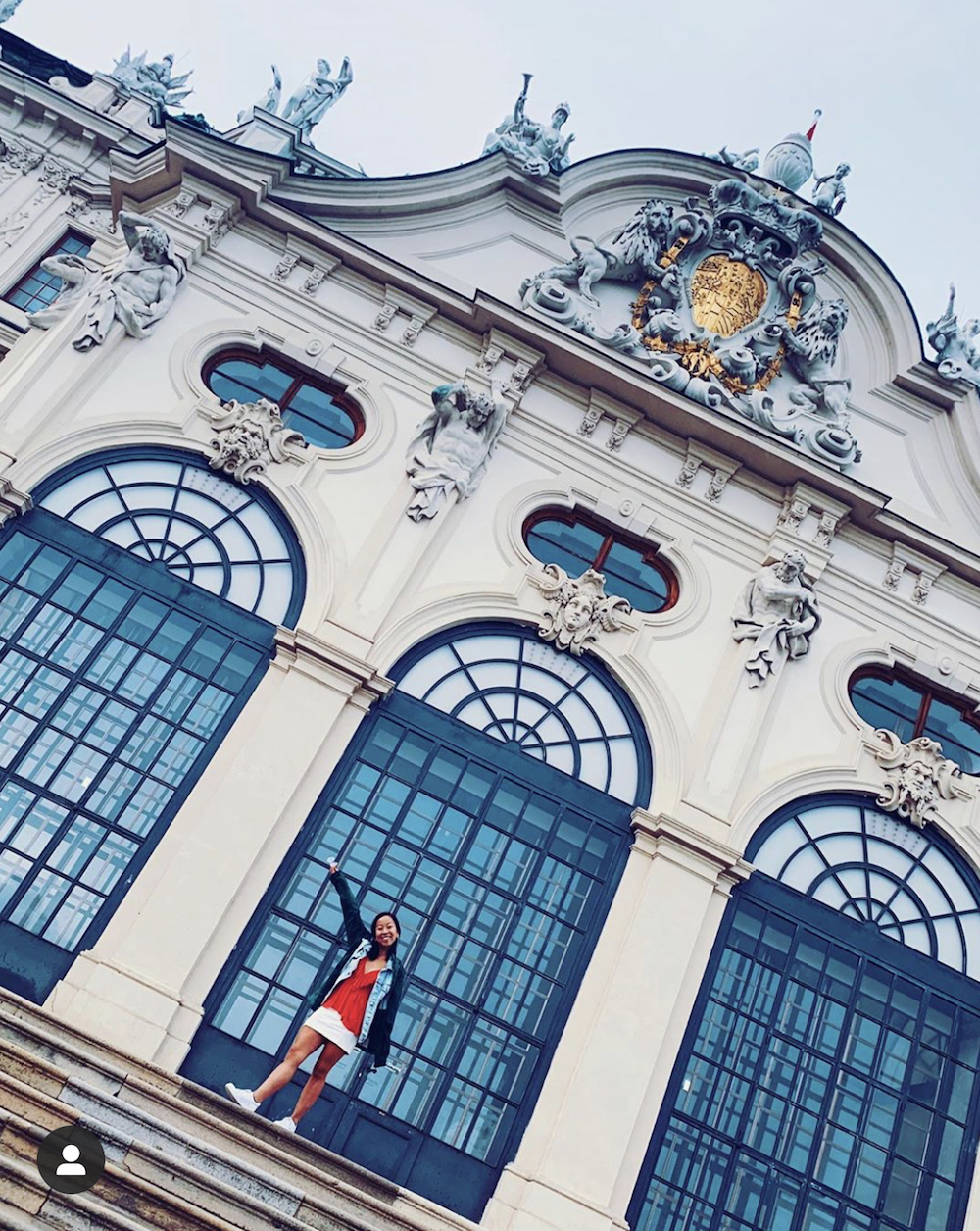 this photo shows the beauty of Viennese architecture