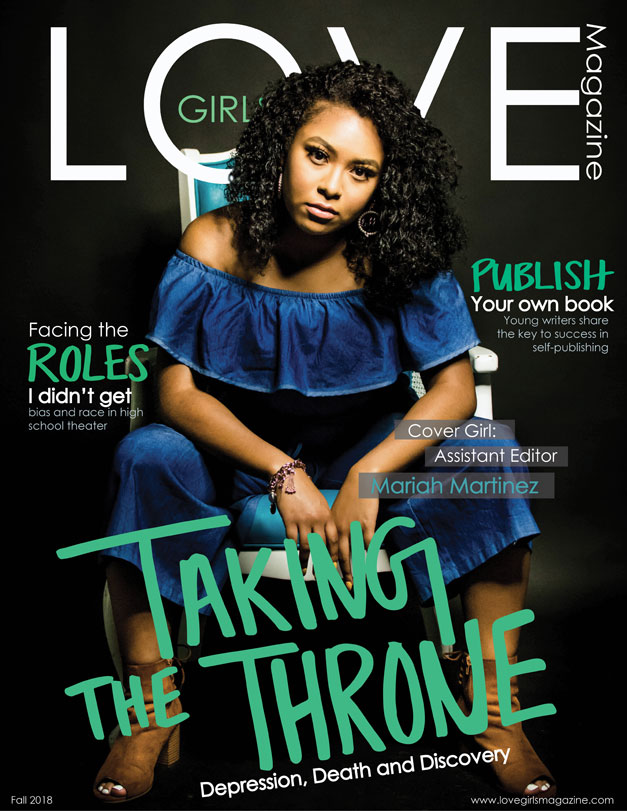 this is a cover designed by Jasmine Babers for Love Girls magazine