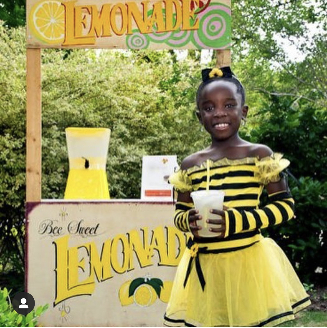 here we see the founder of Me & the Bees Lemonade when she was a little older