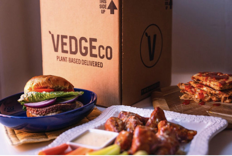 this is a promotional photo showing plant-based foods available from national wholesaler VEDGEco